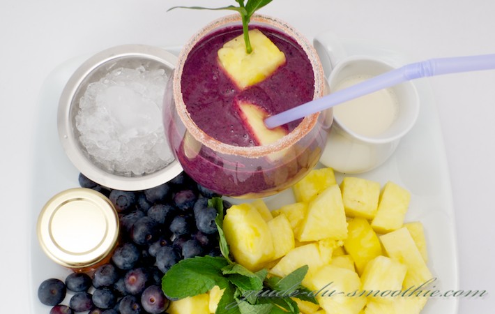 Smoothie Bleuets ananas
